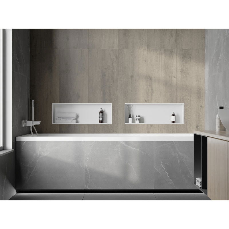 Mexen X-Wall-NR нишова полица без фланец 60 x 20 см, бяла - 1921602010