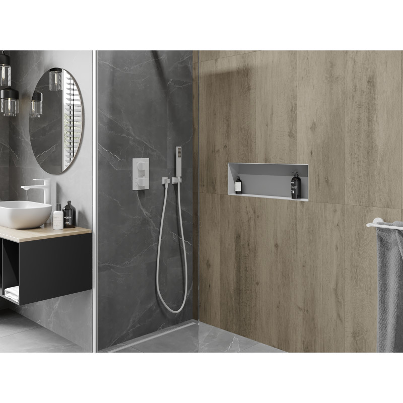 Mexen X-Wall-NR рафт за ниши без кант 60 x 20 см, бял - 1921602010