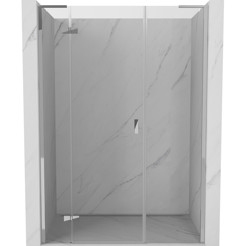 Mexen Mist-H L лява душ завеса 150 cm, прозрачна, хром - 8A5L-150-001-01-00-L