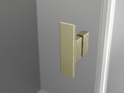 Mexen Mist-H L Duo душ кабина 80 x 85 см, прозрачна, златиста четка - 8A5L-080L-085P-55-00