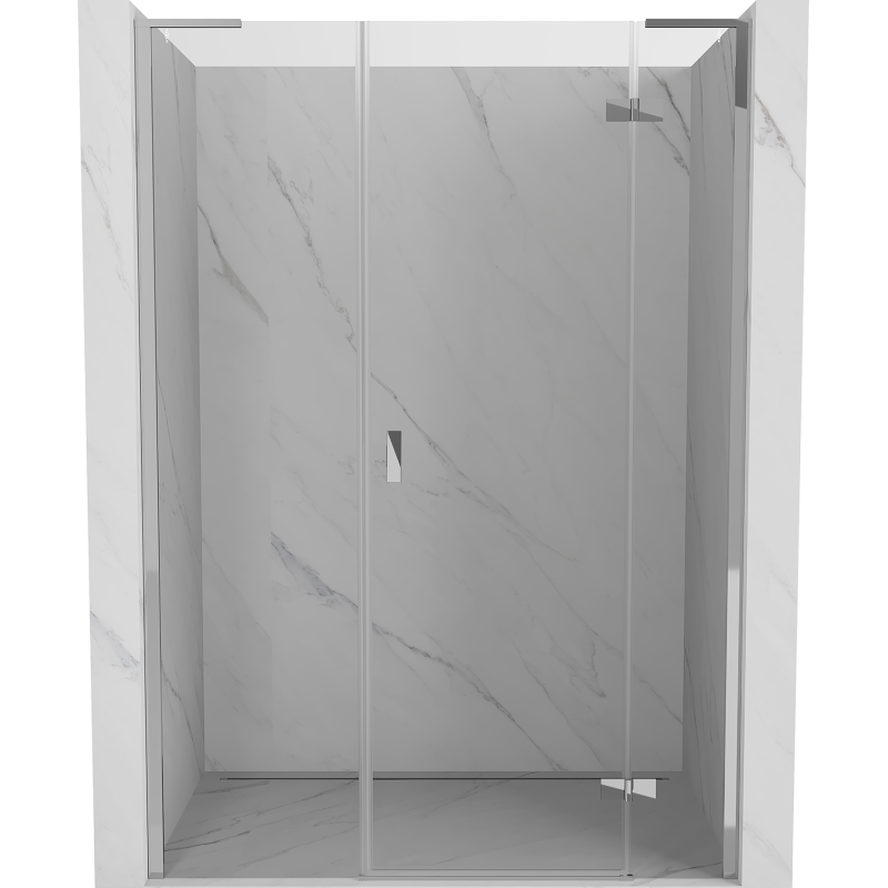 Mexen Mist-H L душ кабина с врати панти десен 150 см, прозрачен, хром - 8A5L-150-001-01-00-P