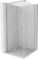 Сгъваема душ кабина Mexen Mist-F T лява 70 x 70 см, прозрачна, хром - 8A6T-070-070-01-00-L