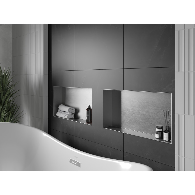 Mexen X-Wall-NR ниша за стена без фланец 60 x 30 см, инокс - 1911603010