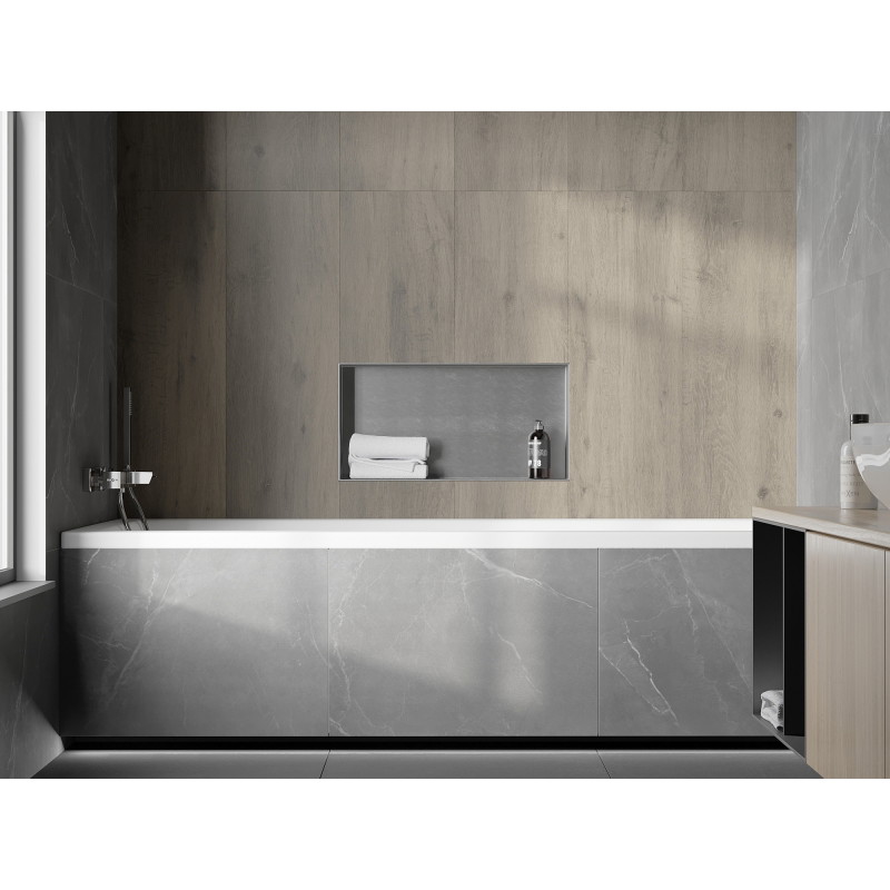 Mexen X-Wall-NR нишева полица без фланец 60 x 30 см, инокс - 1911603010