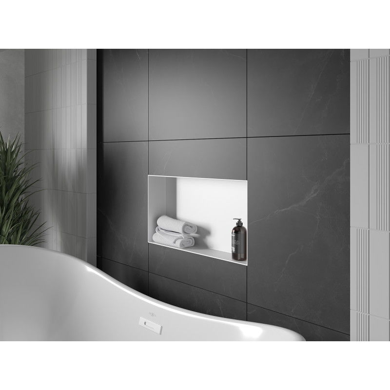 Mexen X-Wall-NR нишева лавица без яка 60 х 30 см, бяла - 1921603010