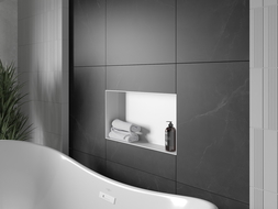 Mexen X-Wall-NR нишева лавица без яка 60 х 30 см, бяла - 1921603010