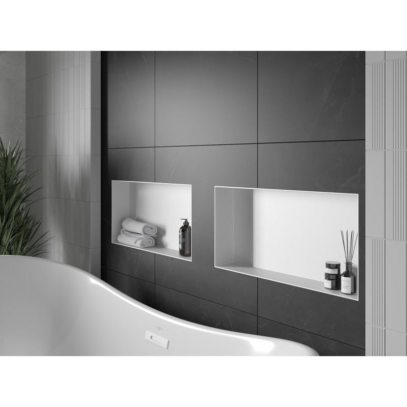 Mexen X-Wall-NR нишева лавица без яка 60 х 30 см, бяла - 1921603010