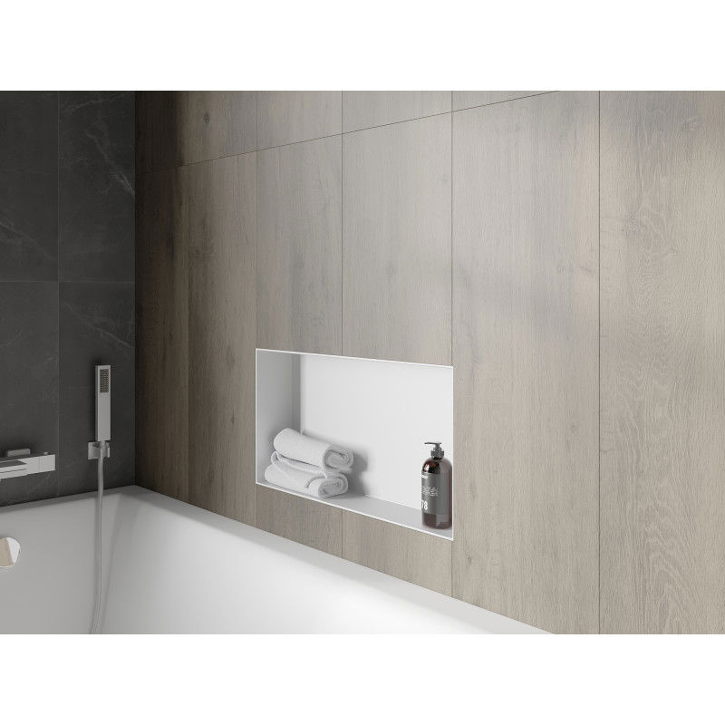 Mexen X-Wall-NR нишева лавица без яка 60 х 30 см, бяла - 1921603010