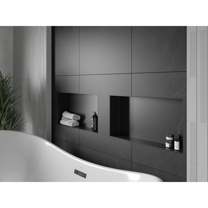 Mexen X-Wall-NR ниши рафт без яка 60 x 30 см, черна - 1971603010