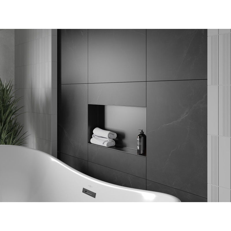 Mexen X-Wall-NR ниши рафт без яка 60 x 30 см, черна - 1971603010