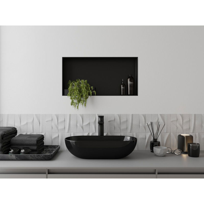 Mexen X-Wall-NR ниши рафт без яка 60 x 30 см, черна - 1971603010