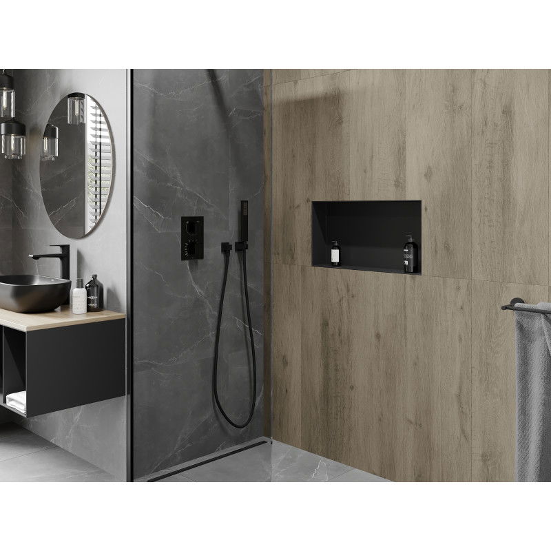 Mexen X-Wall-NR ниши рафт без яка 60 x 30 см, черна - 1971603010