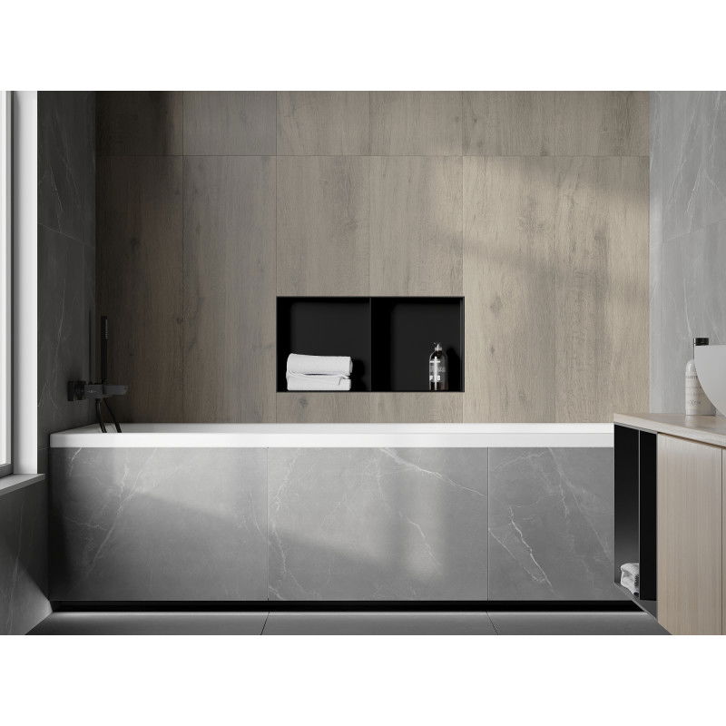 Mexen X-Wall-NR нишова полица без фланец с рафт 60 x 30 см, черна - 1971603010S