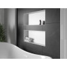 Mexen X-Wall-NR вдлъбната лавица без фланец 75 x 30 см, бяла - 1921753010