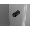 Mexen Mist-F сгъваеми душ врати десни 90 см, прозрачен, черни - 8A6-090-000-70-00-P