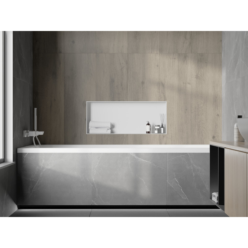 Mexen X-Wall-NR вдлъбната лавица без фланец 75 x 30 см, бяла - 1921753010