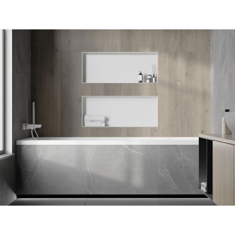 Mexen X-Wall-NR нишова полица без фланец 75 x 30 см, бяла - 1921753010