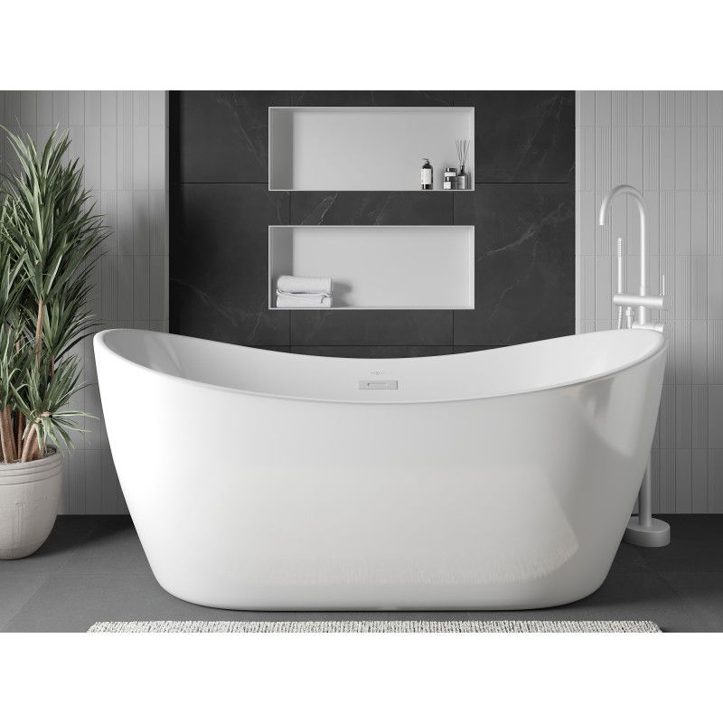 Mexen X-Wall-NR нишова полица без фланец 75 x 30 см, бяла - 1921753010