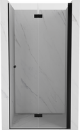 Mexen Mist-F сгъваеми душ врати десни 105 cm, прозрачни, черни - 8A6-105-000-70-00-P