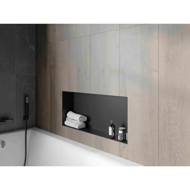 Mexen X-Wall-NR ниши рафт без фланец 75 x 30 см, черен - 1971753010