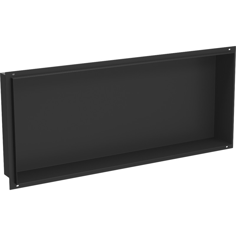 Mexen X-Wall-NR вградена лавица без фланец 75 x 30 см, черна - 1971753010