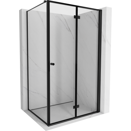 Mexen Mist-F T сгъваема душ кабина дясна 95 x 70 см, черна рамка, черна - 8A6T-095-070-70-70-P