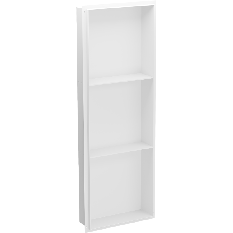 Mexen X-Wall-NR вградена полица без фланец с рафт 90 x 30 см, бяла - 1921903010S