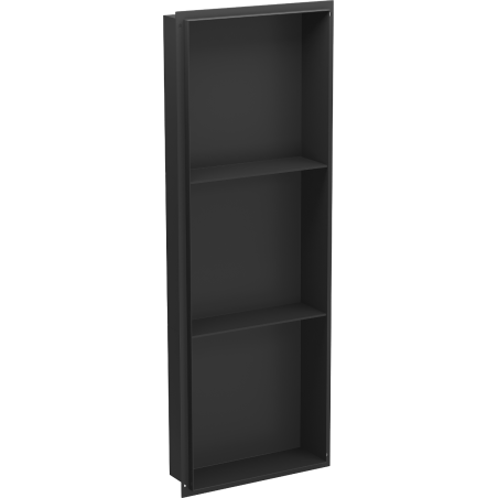 Mexen X-Wall-NR нишева полица без корниз с рафт 90 x 30 см, черна - 1971903010S