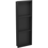 Mexen X-Wall-NR нишева полица без корниз с рафт 90 x 30 см, черна - 1971903010S