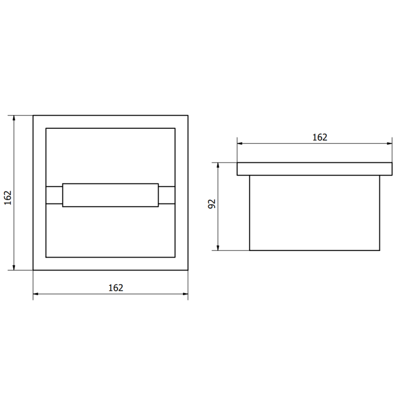 Mexen X-Wall-P държач за тоалетна хартия, инокс - 1913
