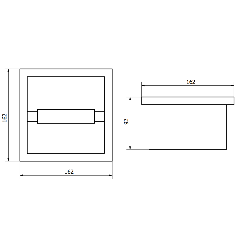 Mexen X-Wall-P държач за тоалетна хартия, златен четкан - 1953