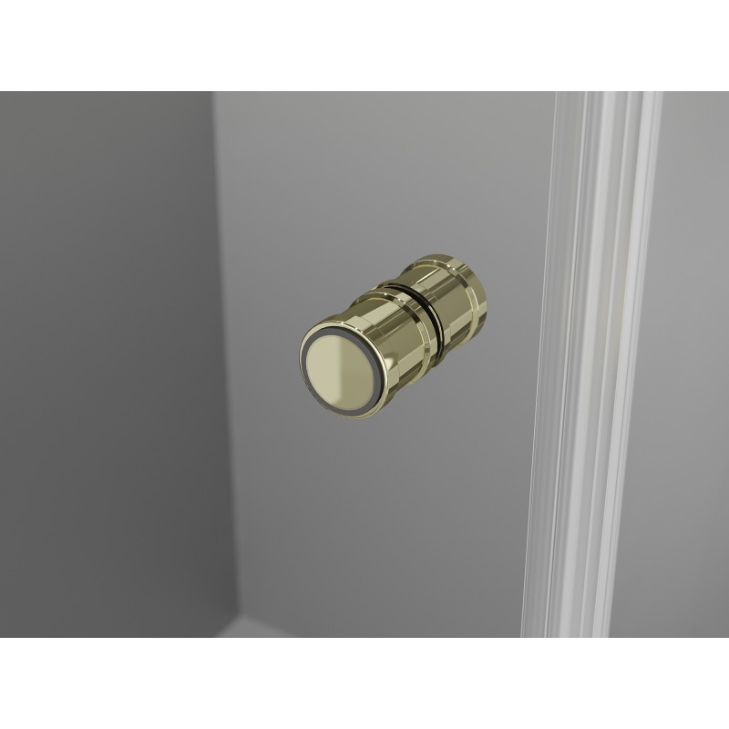 Mexen Mist-F Duo сгъваема душ кабина лява 120 x 90 см, прозрачна, златна - 8A6-120L-090P-50-00