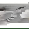 Mexen Luvo Slim свободностояща вана 170 x 75 см, бяла, хромиран преливник - 52801707500-01