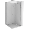 Сгъваема дясна душ кабина Mexen Mist-F T 85 x 85 cm, прозрачна, хром - 8A6T-085-085-01-00-P