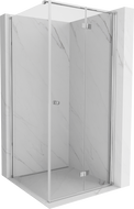 Сгъваема дясна душ кабина Mexen Mist-F T 85 x 85 cm, прозрачна, хром - 8A6T-085-085-01-00-P