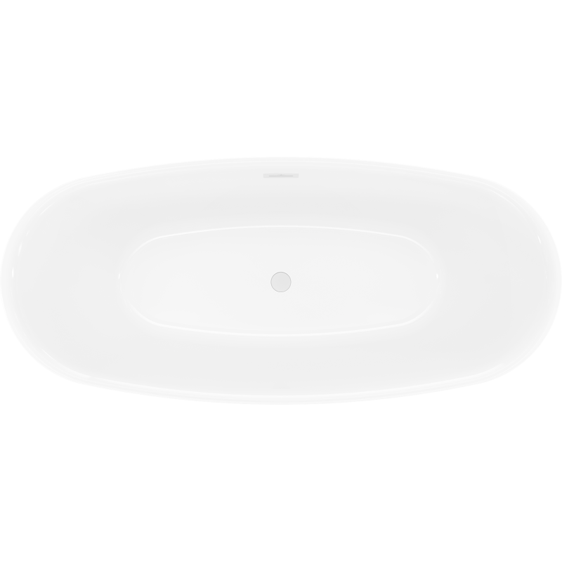 Mexen Luvo Slim свободностояща вана 170 x 75 см, бяла, преливник бял - 52801707500-20