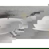 Mexen Luvo Slim свободно стояща вана 170 x 75 cm, бяла, преливане златисто четкано - 52801707500-55