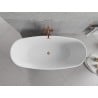 Mexen Luvo Slim самостоятелна вана 170 x 75 cm, бяла, преливник от четкана мед - 52801707500-65