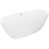 Mexen Luvo Slim свободностояща вана 170 x 75 cm, бяла, преливник никел матиран - 52801707500-97