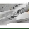 Mexen Luvo Slim свободностояща вана 170 x 75 cm, бяла, преливник никел матиран - 52801707500-97