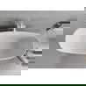 Mexen Luvo Slim свободностояща вана 170 x 75 см, бяла/черна, преливник бял - 52801707575-20