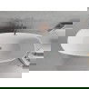 Mexen Luvo Slim свободностояща вана 170 x 75 см, бяла/черна, преливник медна четка - 52801707575-65