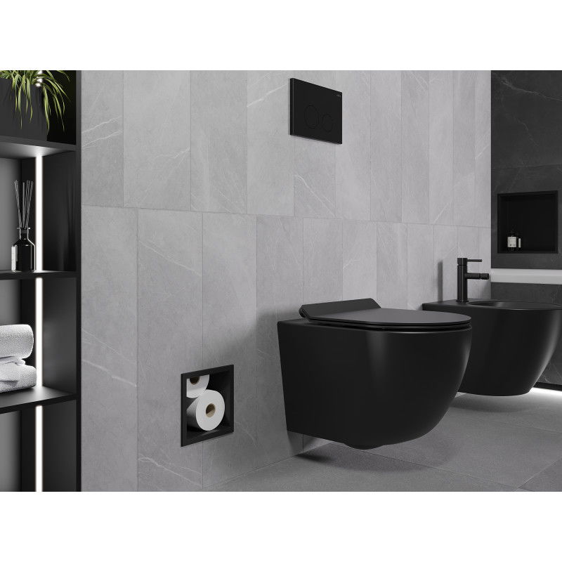 Mexen X-Wall-B държач за тоалетна хартия, черен - 1975