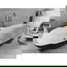 Mexen Luvo Slim самостоятелна вана 170 x 75 см, бяла/черна, преливник gun metal- 52801707575-95