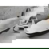 Mexen Luvo Slim свободно стояща вана 170 x 75 cm, бяла/черна, преливник никел матов - 52801707575-97