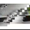 Mexen Luvo Slim свободно стояща вана 170 x 75 cm, бяла/черна, преливник никел матов - 52801707575-97