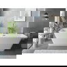 Mexen Velo Slim свободностояща вана 170 x 75 cm, бяла, преливник gun gray матиран - 52811707500-66