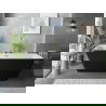 Mexen Velo Slim свободно стояща вана 170 x 75 см, бяла/черна, прелив золотист матов - 52811707575-55