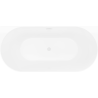 Mexen Oval Slim свободностояща стенно прилепена вана 170 x 80 cm, бяло/сиво, бял преливник - 52661708062-20