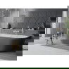 Mexen Oval Slim свободностояща стенно прилепена вана 170 x 80 cm, бяло/сиво, бял преливник - 52661708062-20